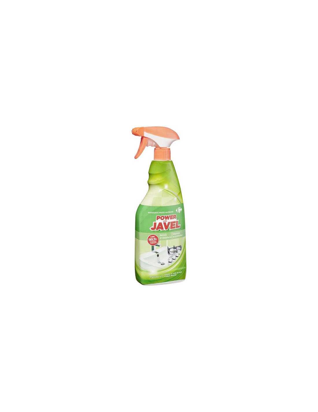 Spray nettoyant Eco+ avec Javel 750ml 