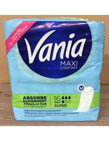16 Serviettes Maxi Confort Vania