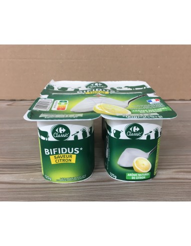 4*125gr Bifidus Citron Carrefour...