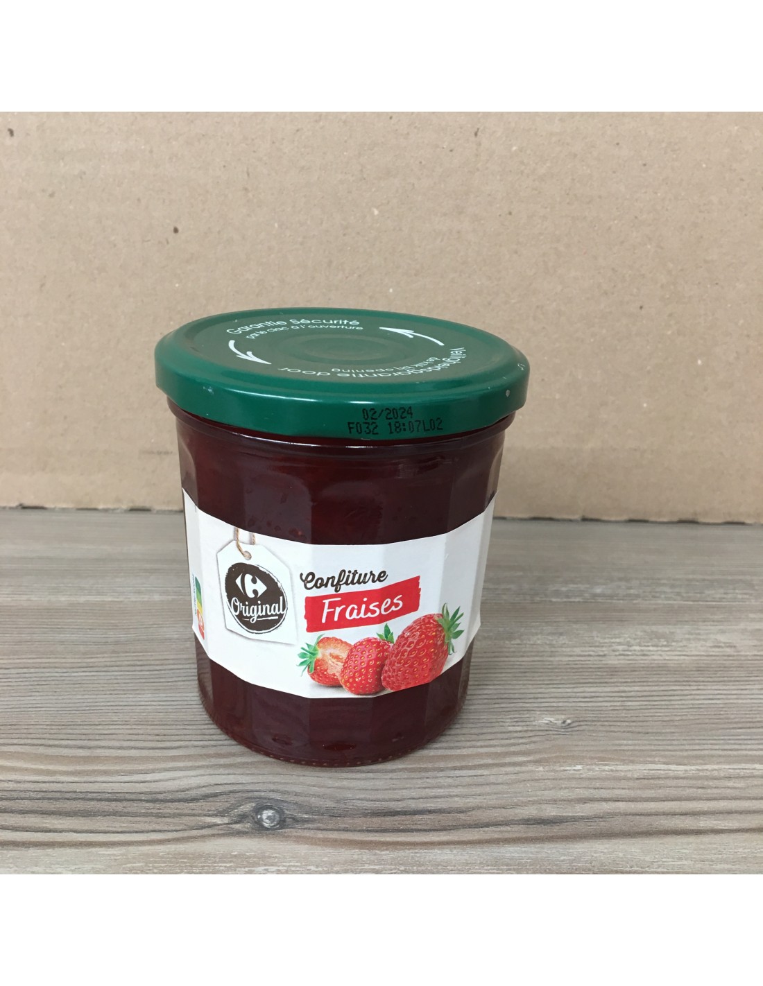 Confiture fraises CARREFOUR ORIGINAL