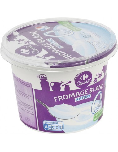 1KG Fromage Frais 0% Carrefour Classic'