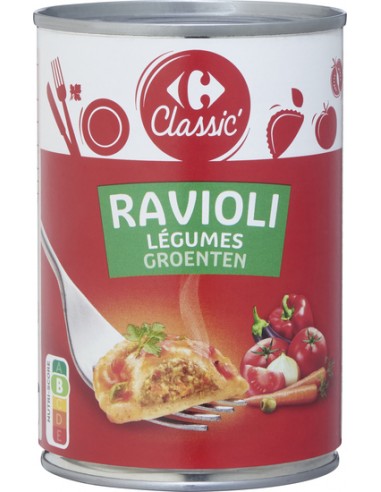 400gr Ravioli Légumes Carrefour Classic'