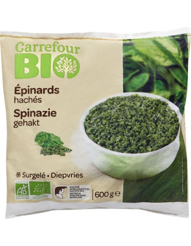 600gr Epinards Hachés Carrefour Bio