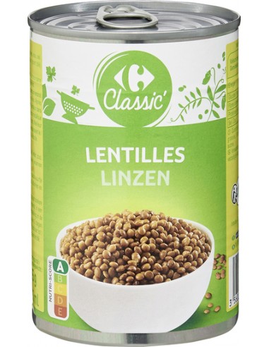 400gr Lentilles Carrefour Classic'