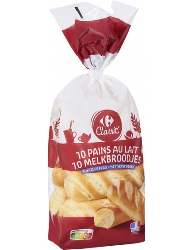 350gr Pains au Lait Carrefour Classic'