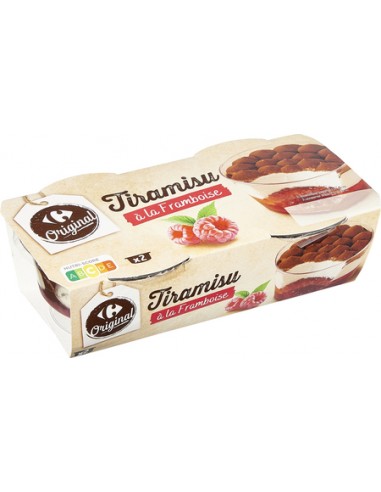 2*100gr Tiramisu Framboise Carrefour...