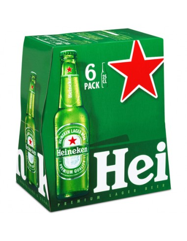 6*25cl Bière Heineken 5%