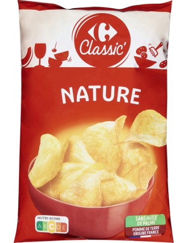 200gr Chips Nature Carrefour Classic'