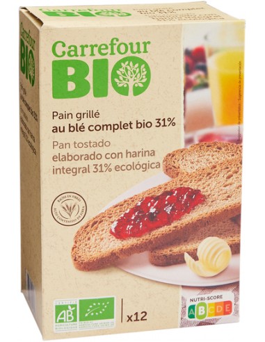 250gr Pain Grillé Carrefour Bio