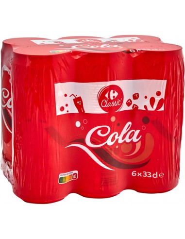 6*33cl Cola Carrefour Classic'