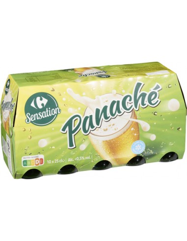 10*25cl Panaché Carrefour Sensation